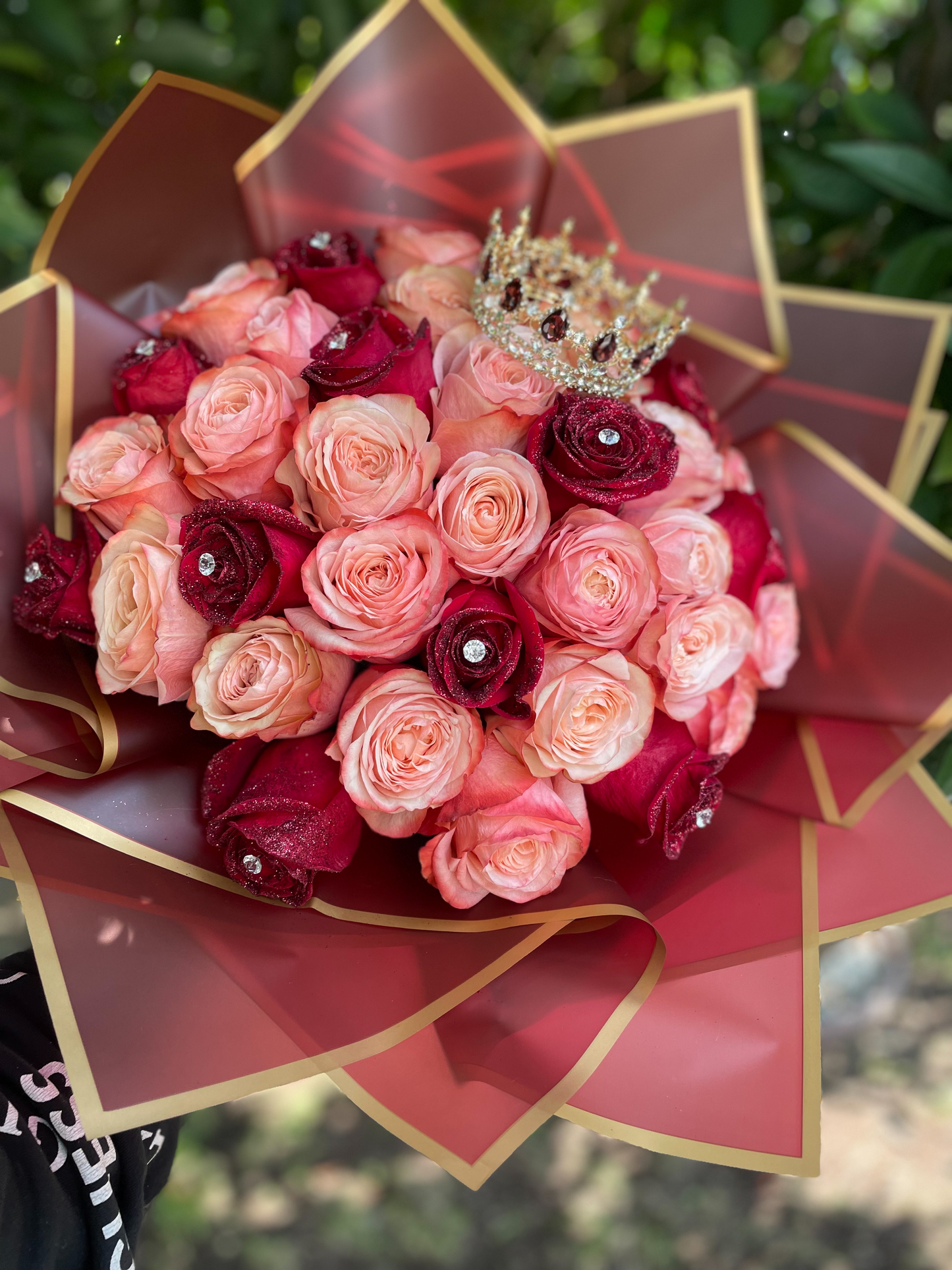 Ramo Buchon Glitter 50 Roses