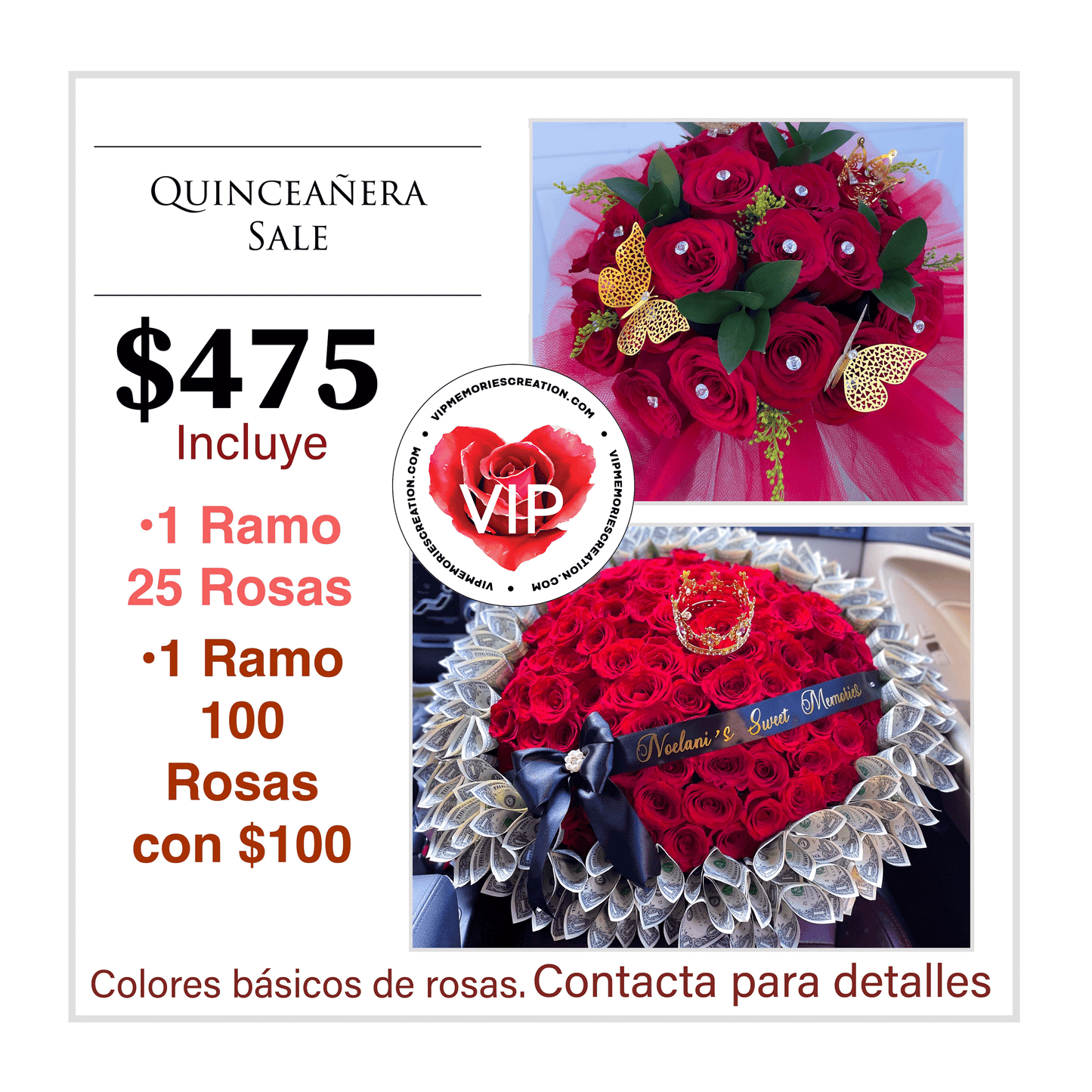 Ramo Buchon 100 Roses Money Bouquet Package Sale – VIP Memories Creation