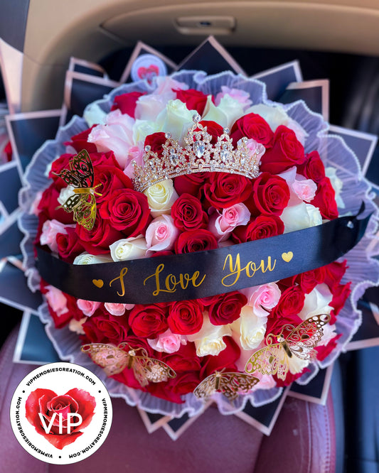 100 Roses Mixed Ramo Buchon